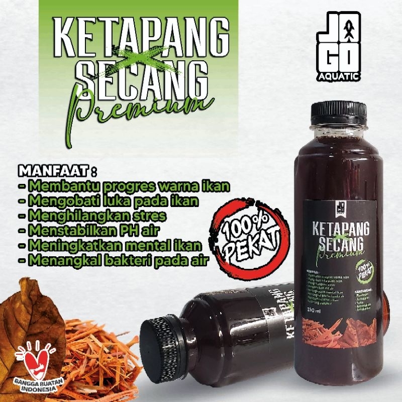 Ekstrak Ketapang X Secang Pekat Premium Untuk ikan Channa Cupang Predator Ikan Hias 250 ml 500 ml
