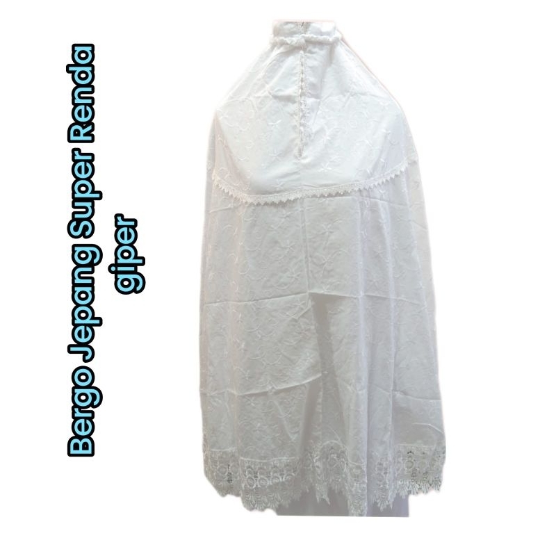 Bergo Renda Bordir/ bergo murah/ atasan gamis/ kerudung gamis/ bergo renda biasa/ bergo murah cewe/k