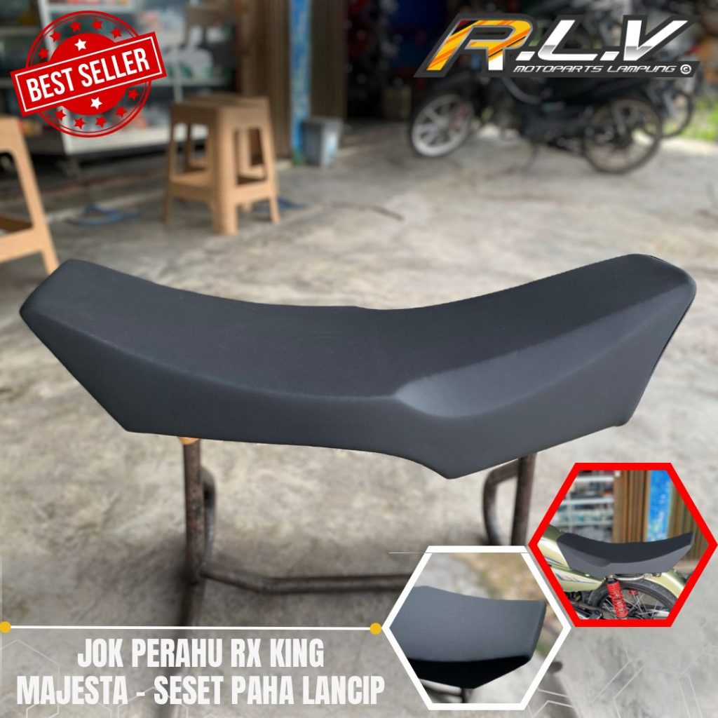 JOK RX KING PERAHU KULIT POLOS MAJESTA LANCIP PREMIUM TERBAIK COAK ( PAPAS PAHA )