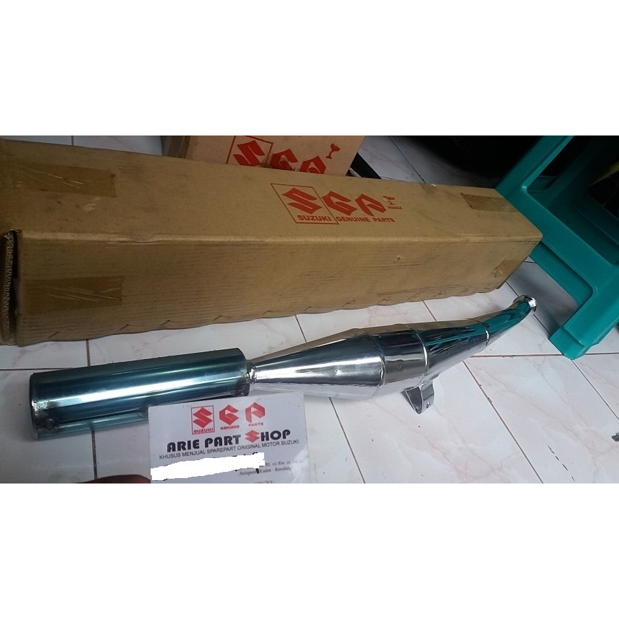Knalpot tune original suzuki tornado krom