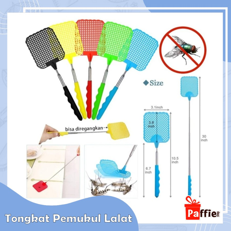 Tongkat Pemukul Lalat Teleskopik Bisa Ditarik Panjang Alat Serangga On