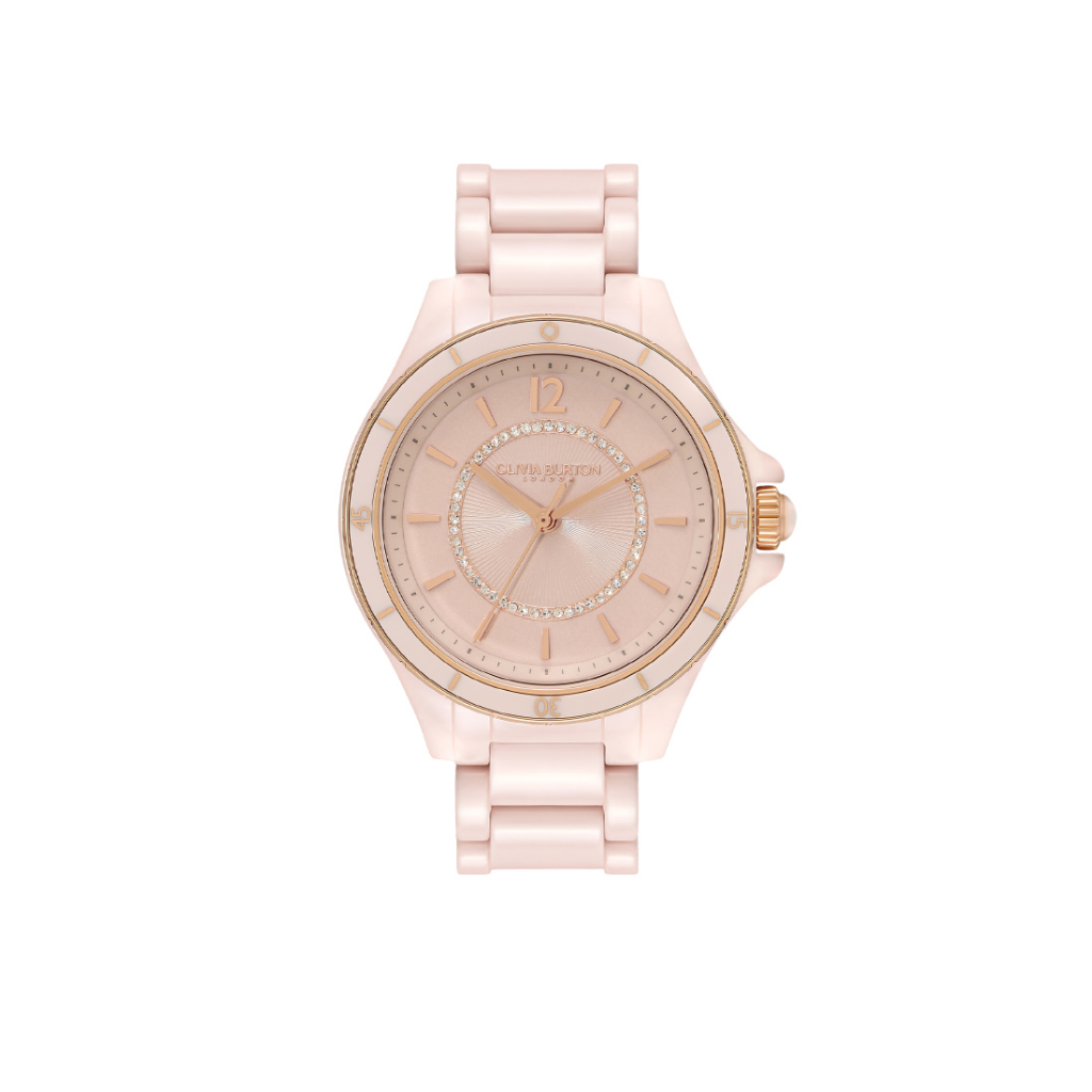 Jam Tangan Olivia Burton Ceramic Blush Bracelet Watch 36mm - 24000035