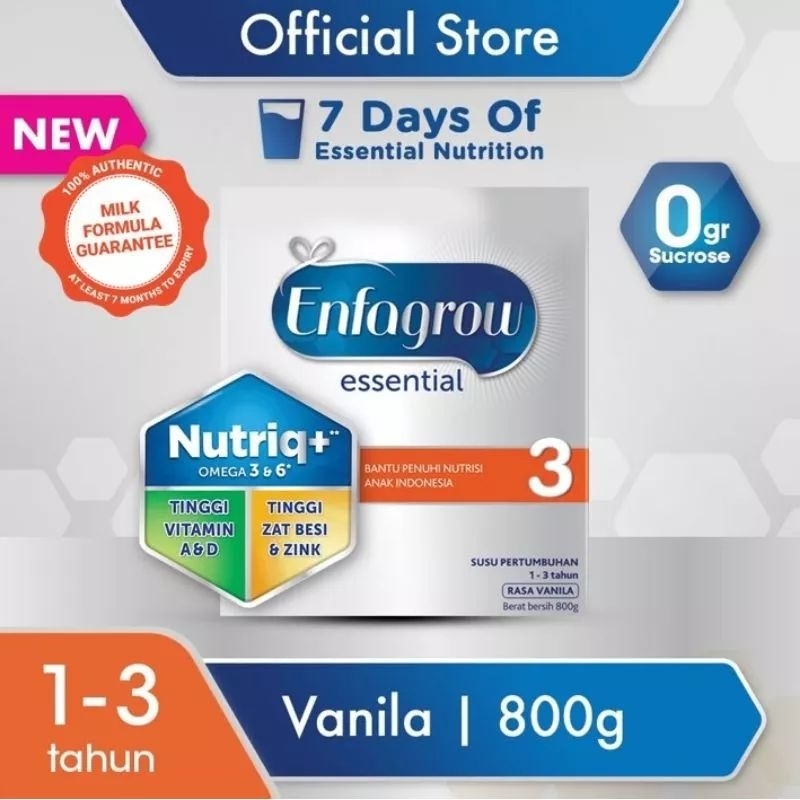 Susu Enfagrow Essential 3 800gr