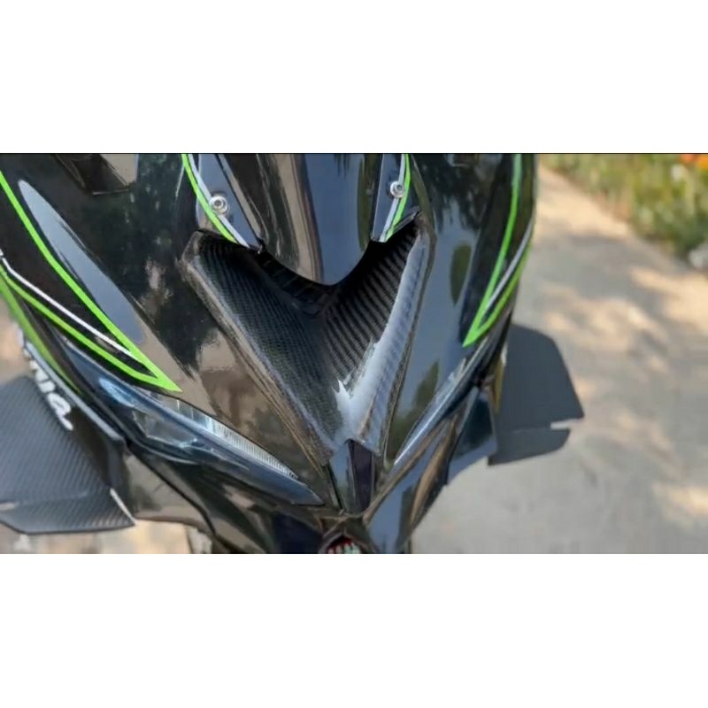 Cover air ram karbon kevlar airscoop ninja zx 25r bahan karbon kevlar