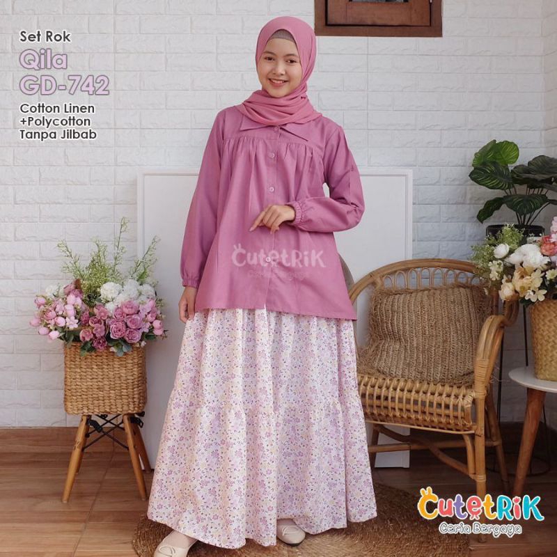 Set rok qila baju muslim kekinian