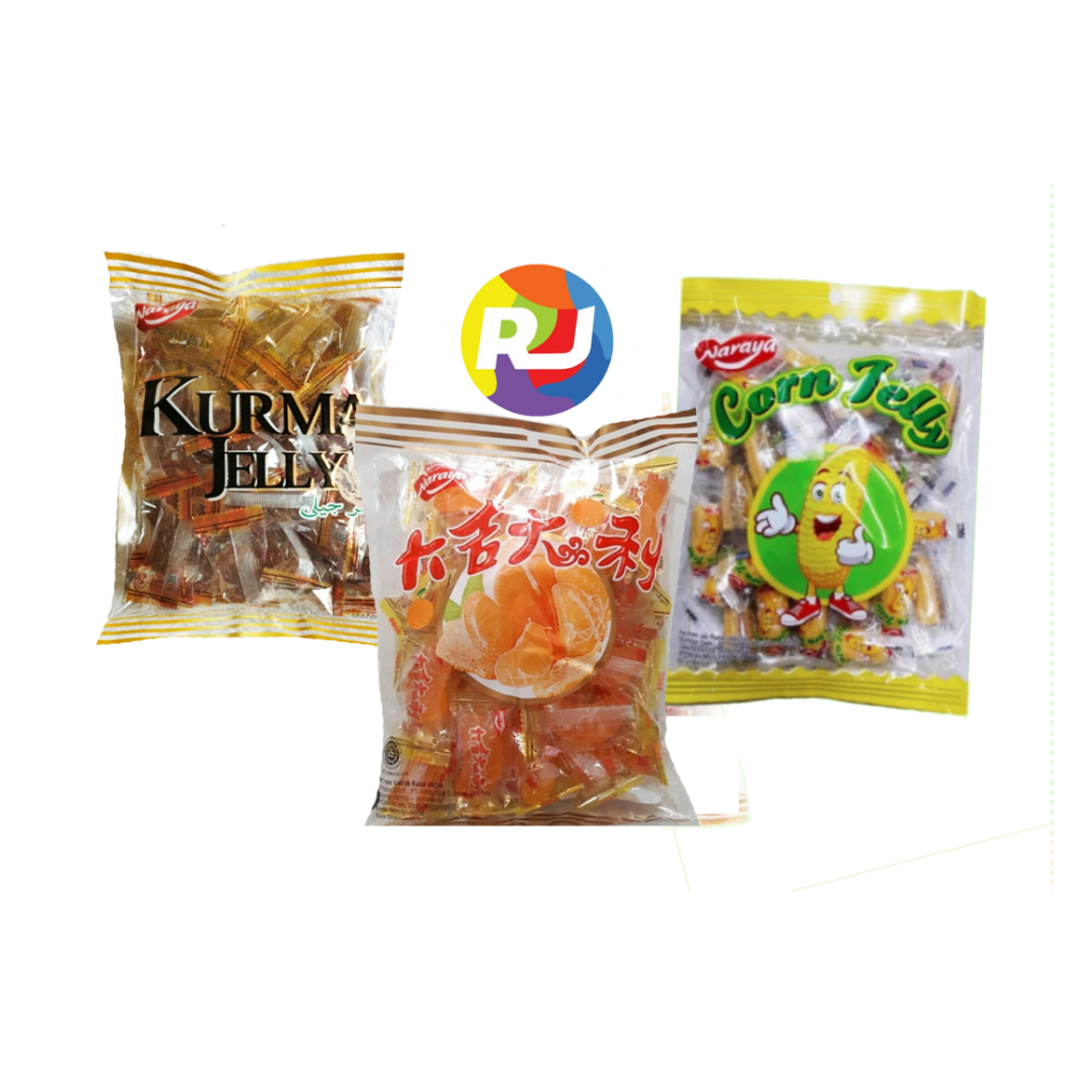 

Permen Naraya Jelly 200gr 400gr - Orange Candy / Corn Jelly / Kurma