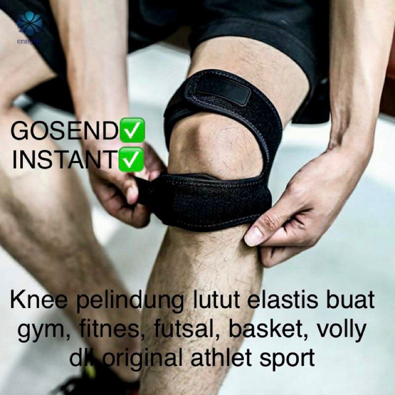 Best Seller Dual Knee Strap Athlet Sport Original keni lutut elastis ikat