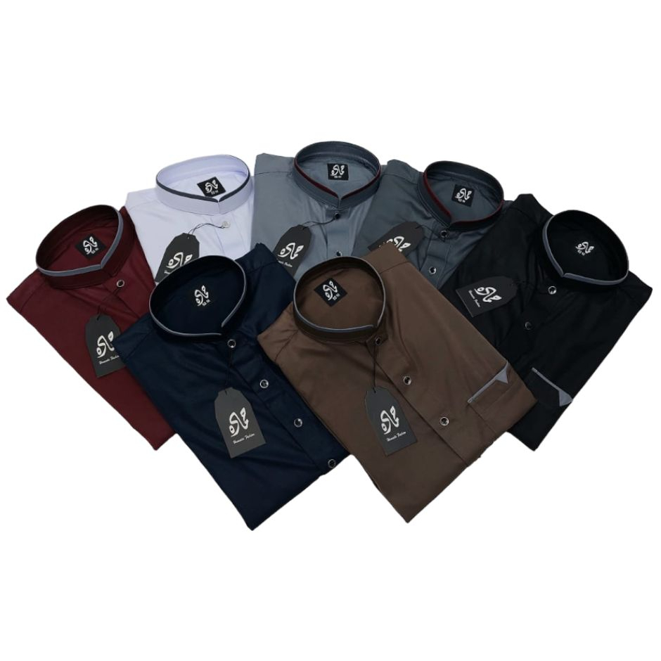 Jubah Lengan Pendek Poliyester, Hamada Fashion, Kombinasi Liss.