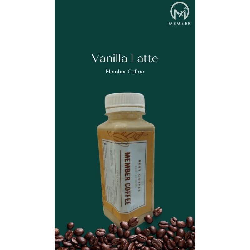 

Member Coffee - Vanilla Latte botol 250ml Siap Minum