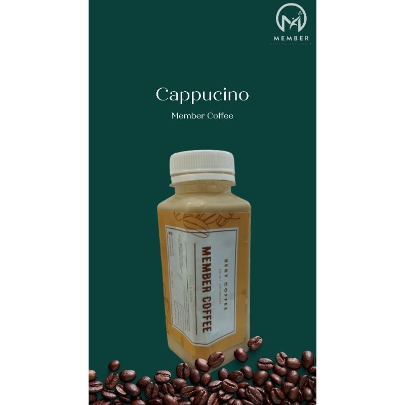 

Member Coffee - Cappucino botol 250ml Siap Minum