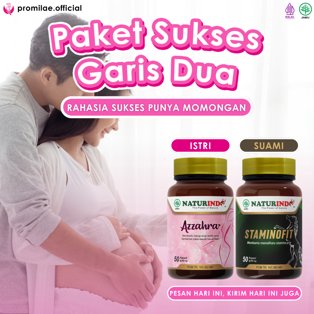 Paket PROMIL Program Hamil Penyubur Kandungan dan Kualitas Sperma Sukses Garis Dua Untuk Ayah dan Bu