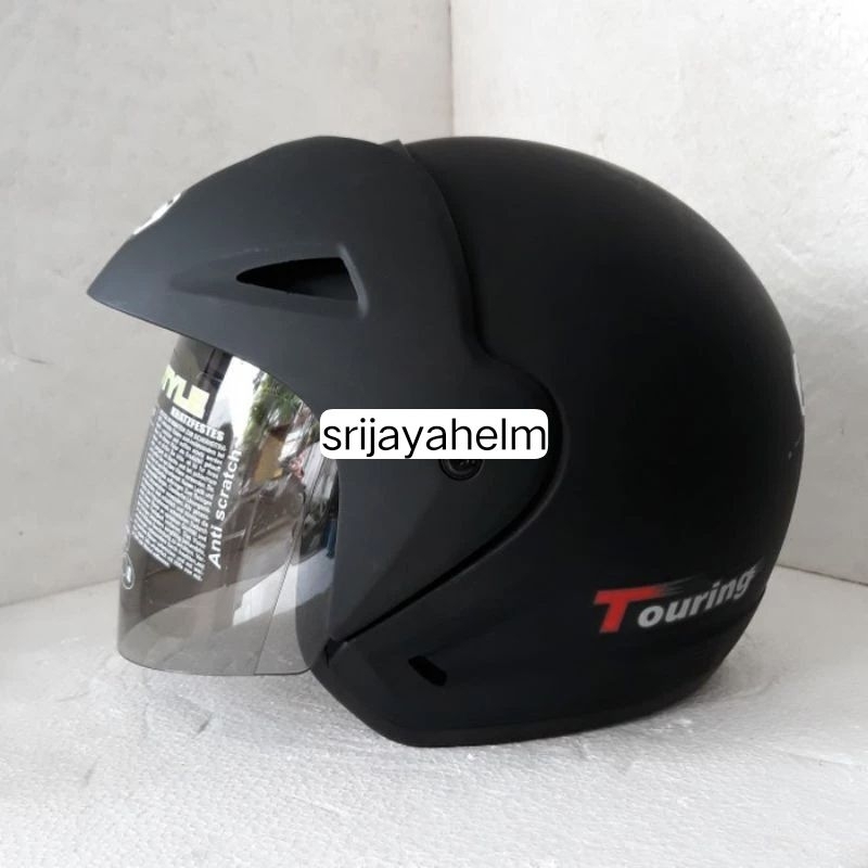 HELM BMC TOURING BLAK DOFF PULL WARNA