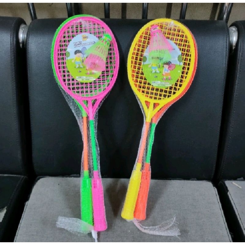 MAINAN RAKET PLASTIK ANAK ANAK SET/KOK