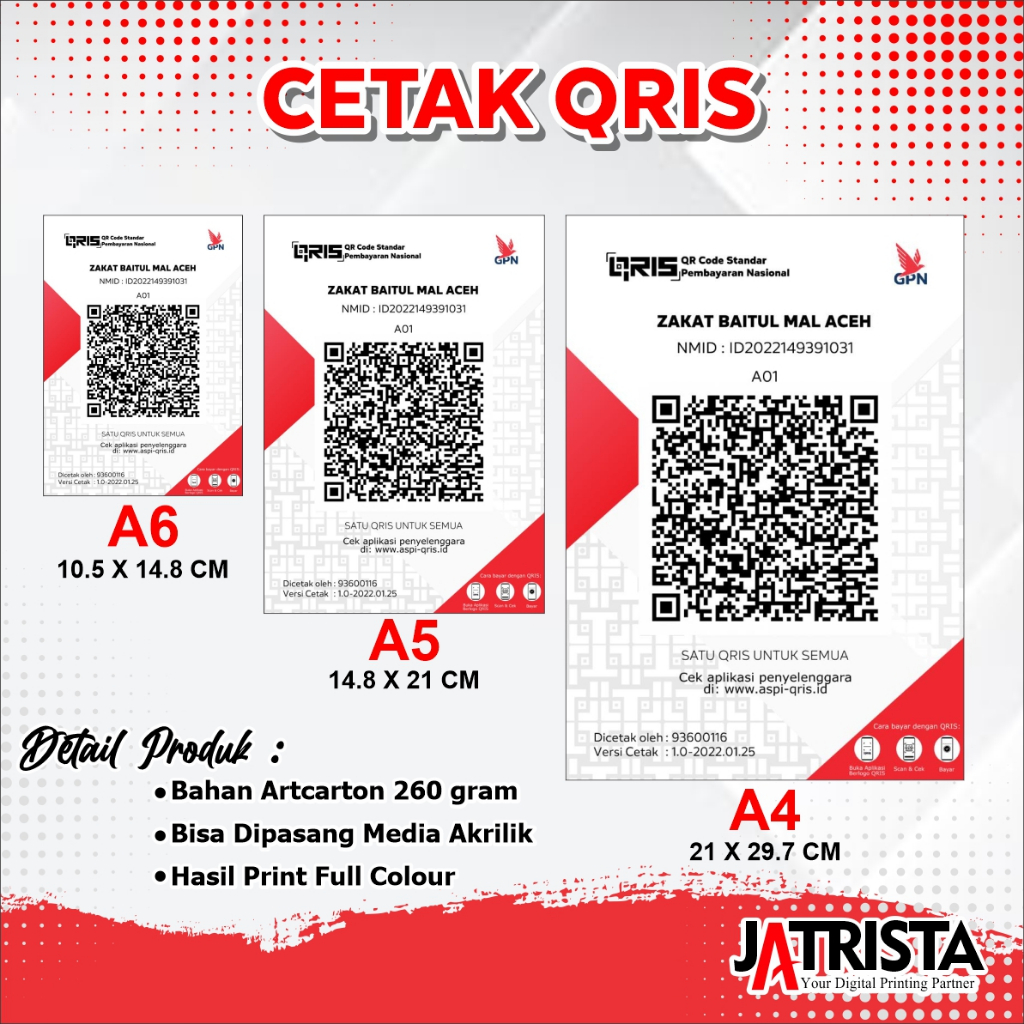 PRINT CETAK QR CODE QRIS BARCODE PRINT ONLY ARTCARTON
