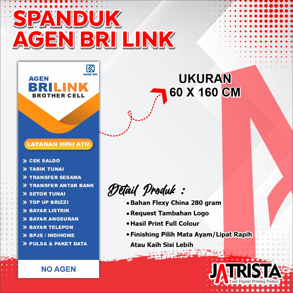 SPANDUK AGEN BRI LINK MINI ATM