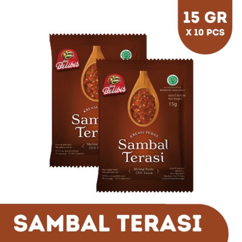 

Dua Belibis Sambal Terasi 15g - 10pcs
