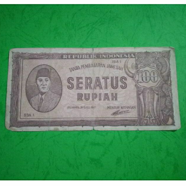 Uang Kuno Indonesia 100 Rp 1947