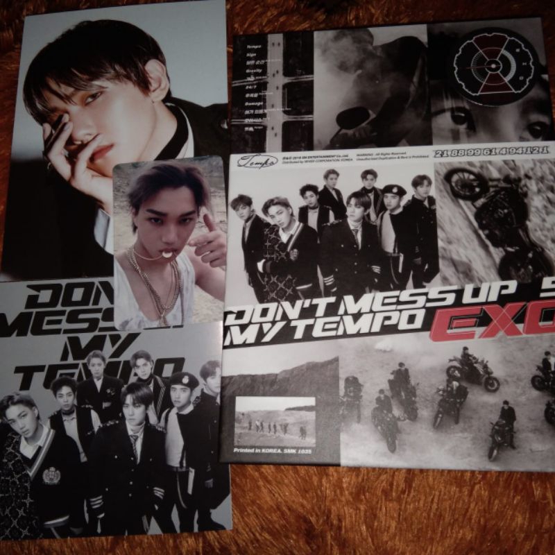 OFFICIAL ALBUM EXO Don't Mess Up My Tempo (Allegro Ver) include :  Pc Kai & Postcard Baekhyun