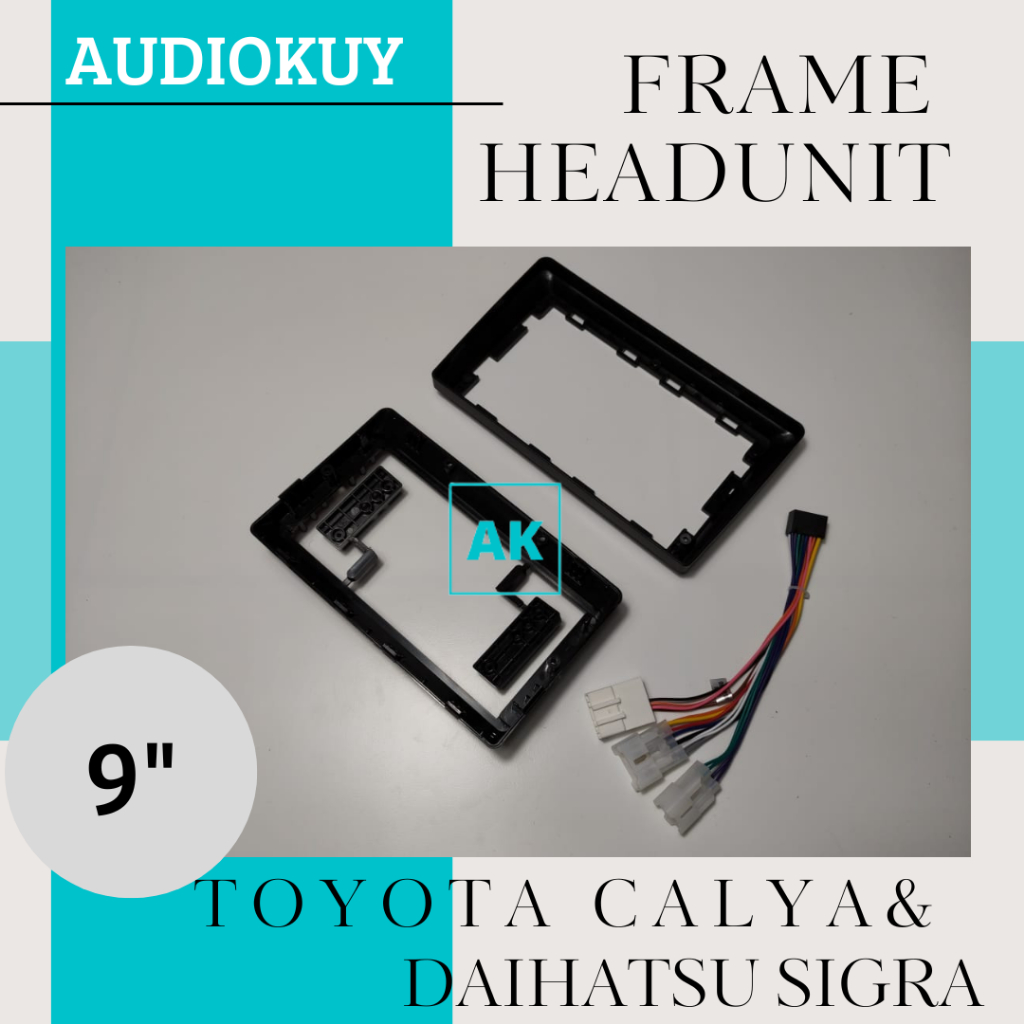 Frame tape head unit Android  Calya Sigra 9 inch
