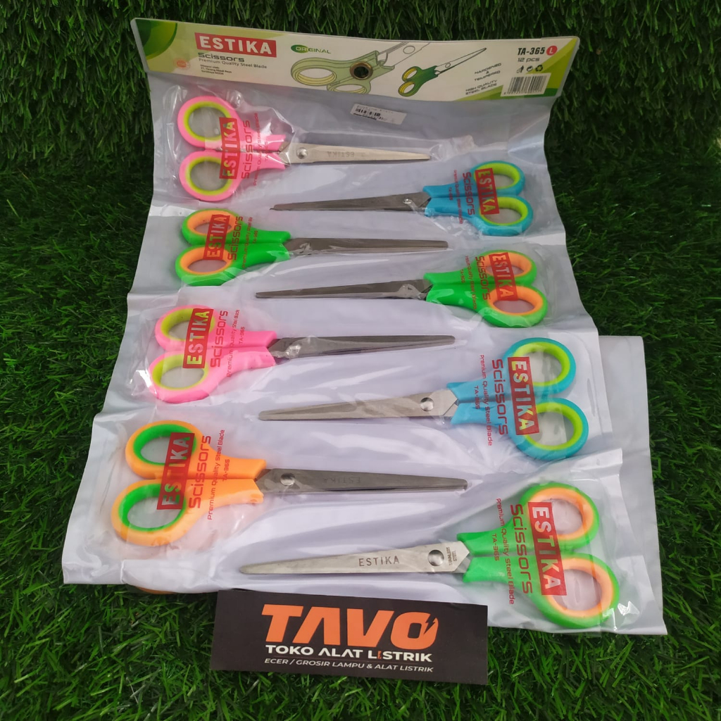 

Gunting BESAR gagang warna,alat potong,scissors ESTIKA TA-365