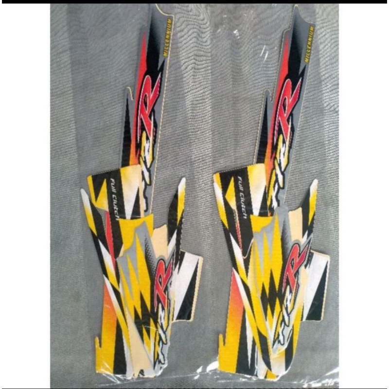 STRIPING STIKER YAMAHA FIZ R MILENIUM LIS BODI FIZ R WARNA KUNING