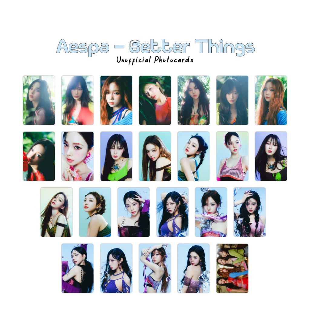 Photocard Aespa Better Things Isi 25 pcs Unofficial