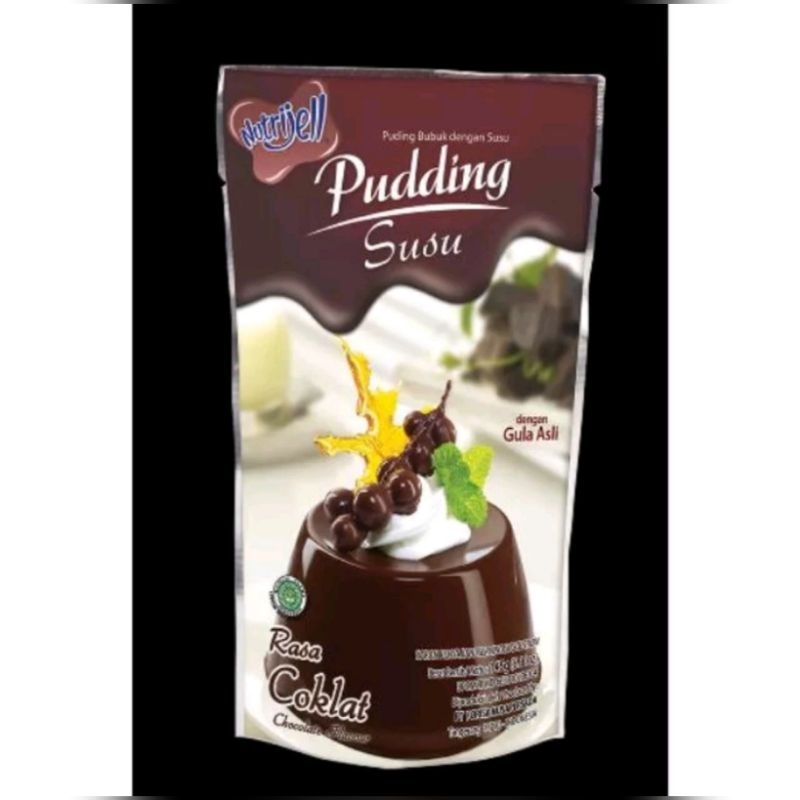 

Nutrijel Pudding Susu rasa coklat 145gram Rp 10.000