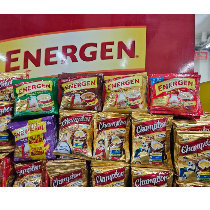 

RTG 10S - ENERGEN RENTENG CHAMPION - COKLAT - KACANG HIJAU - VANILA - JAHE - KURMA