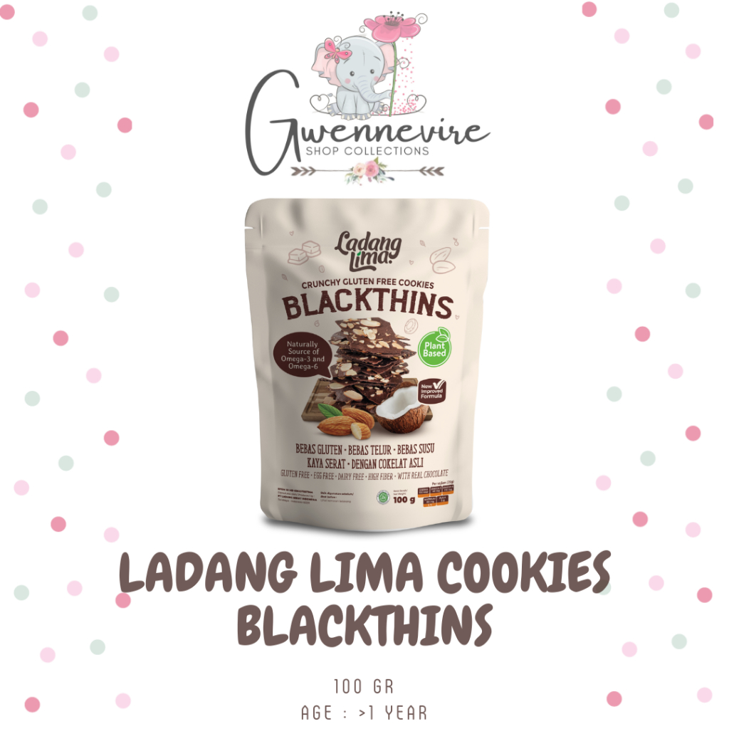 LADANG LIMA - BLACKTHINS / Snack Sehat / Snack Gluten Free / Snack Dairy Free / Snack Tanpa Gluten /