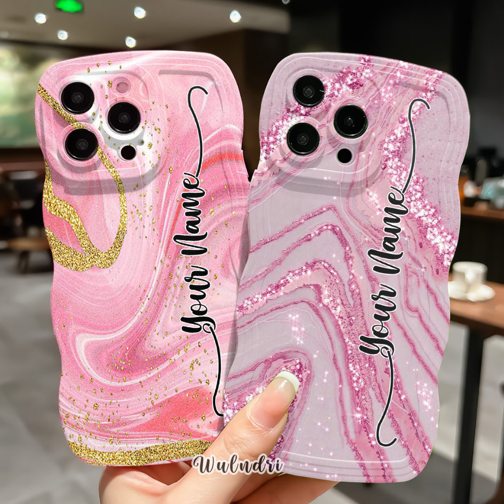 Case Gelombang Bisa Request Nama Untuk Tipe Hp Vivo Y20 Y20S Y35 Y21S Y16 Y35 Y22 Y91/ Softcase Gelo