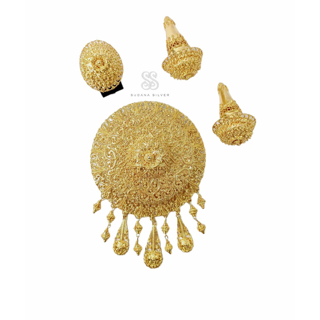 Jewelry Set Perhiasan Bros Baruna Silver 925 Gold Bali