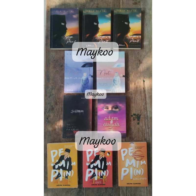 

Preloved buku/novel SAYA PAMIT, NEXT , PEMIMPI(N), SEN(I)MAN , ADAM DAN AISYAH