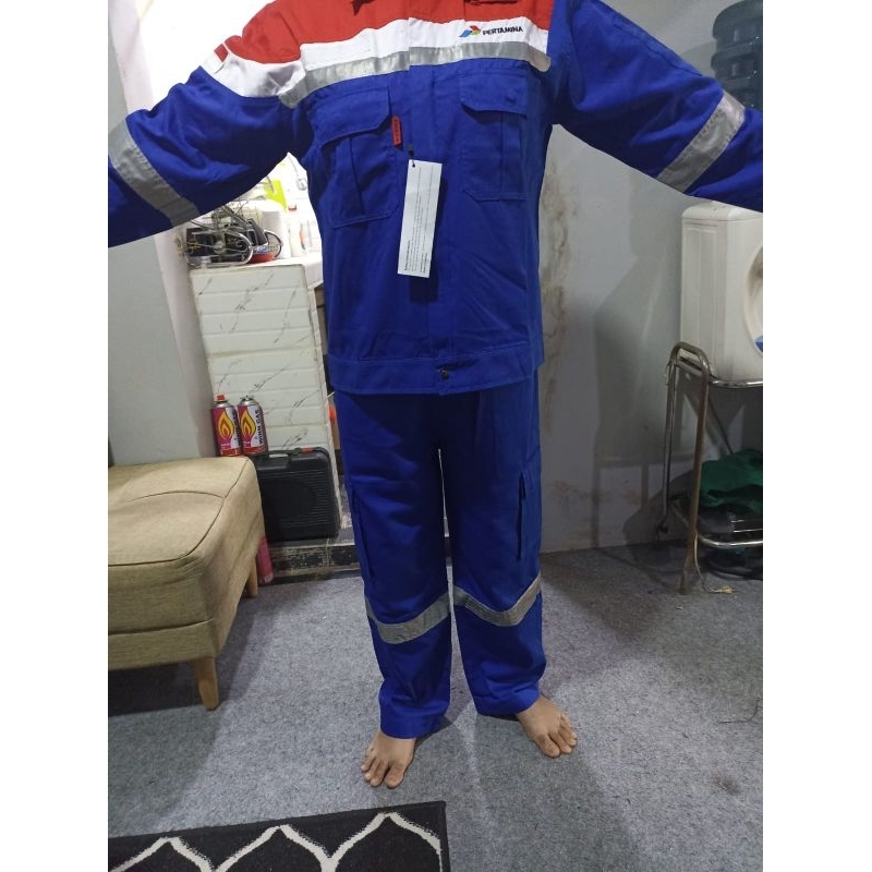 Setelan Baju Celana Nomex IIIA Pertamina / Teo Pieces Nomex Pertamina