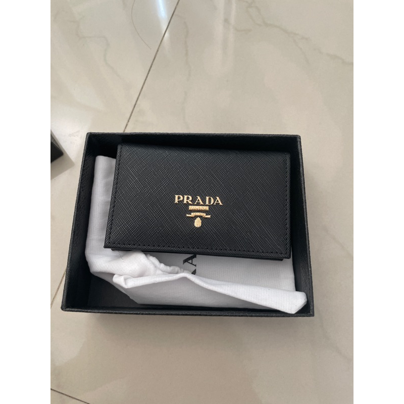 Cardholder Dompet Prada mirror Preloved