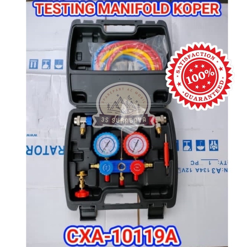 Meteran Ac Manifold Gauge Alat Check Ac Mobil Ac Rumah Komplit Full Set