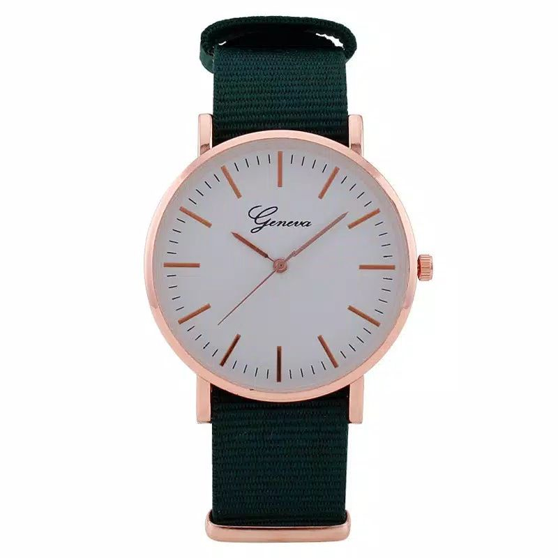 Jam Tangan Pria Wanita Tali Canvas