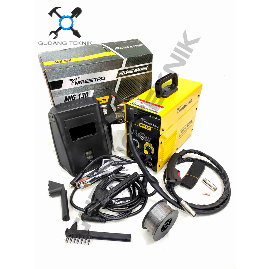 (MIG130 MAESTRO) Mesin Las Listrik MIG130 MAESTRO / Inverter Trafo Welding Mesin Las Listrik MMA MIG