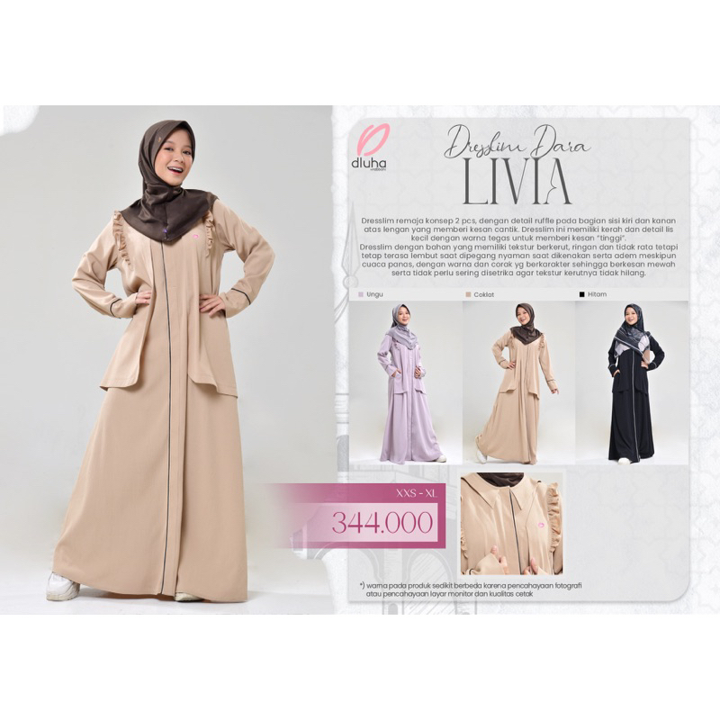 dresslim dara livia - overall hijab - overall remaja - Overall - overall rabbani - overall dara megu