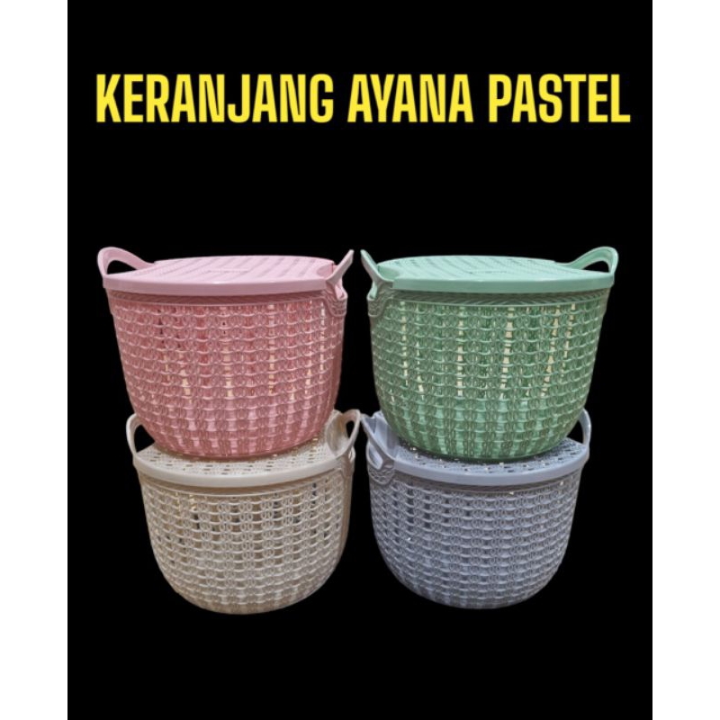 KERANJANG TUTUP SERBAGUNA AYANA PASTEL