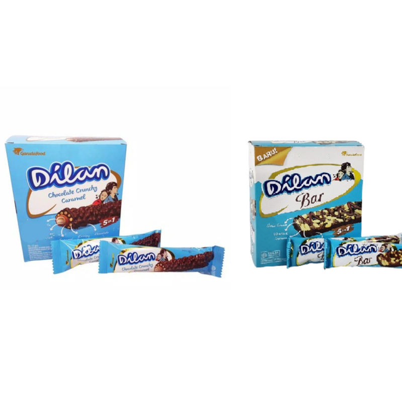 

{ Per Box isi 12 } Dilan Chocolate Bar / Dilan Chocolate Crunchy Caramel -