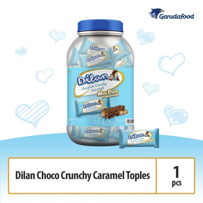 

{ Kemasan Toples } DILAN Chocolate Crunchy Caramel isi 25pcs