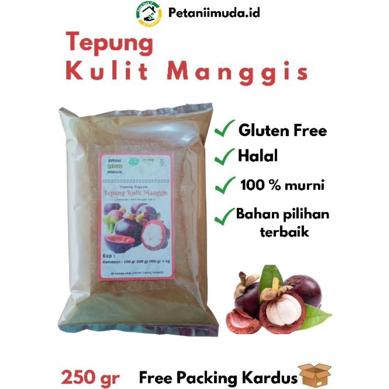 

Tepung Kulit Manggis kemasan 250 gram/Bubuk Kulit manggis kemasan 250 gram/Kulit manggis bubuk kemasan 250 gram