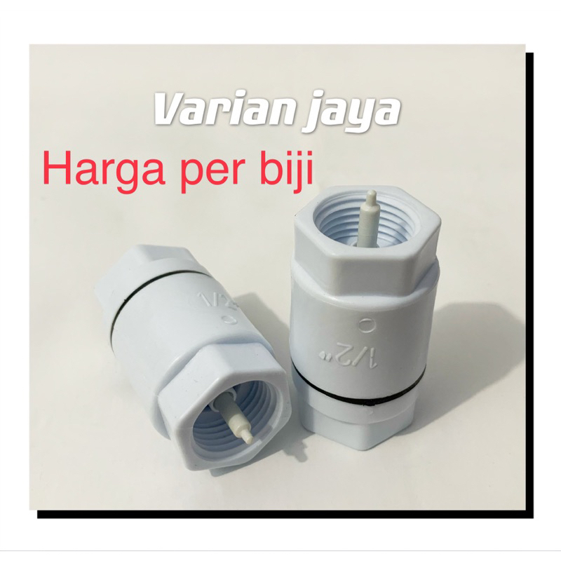 Tusen klep 1/2 inch Pvc 1/2” inci