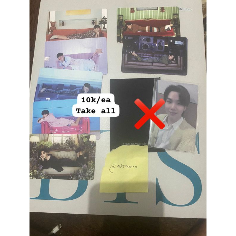 PHOTOCARD LD SUGA TOUR DDAY