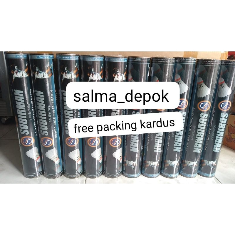 sudriman shuttlecock hitam original kock badminton
