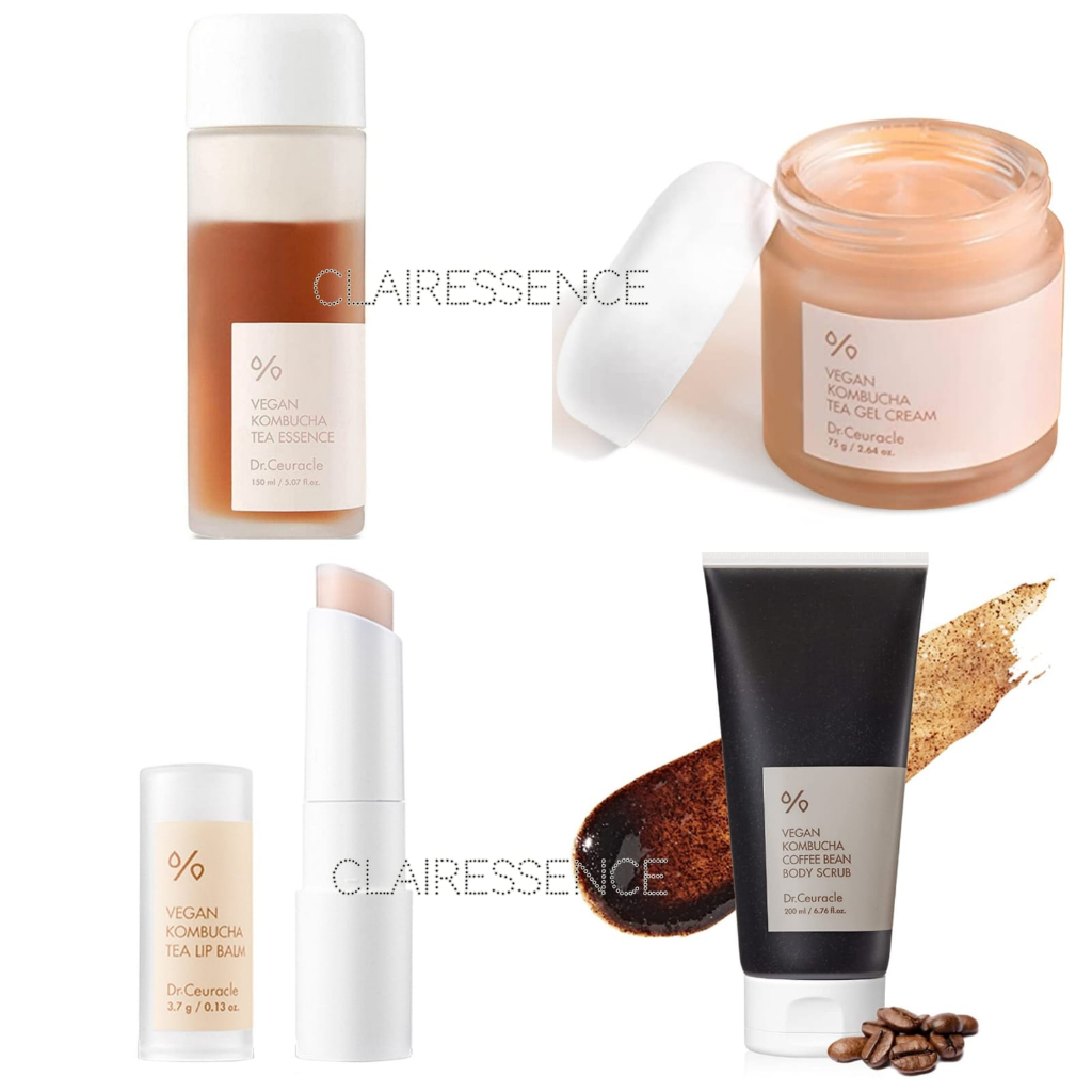 Dr Ceuracle Vegan Kombucha Tea Essence 150ml Dr Ceuracle Vegan Kombucha Tea Gel Cream 75 gr Dr Ceura