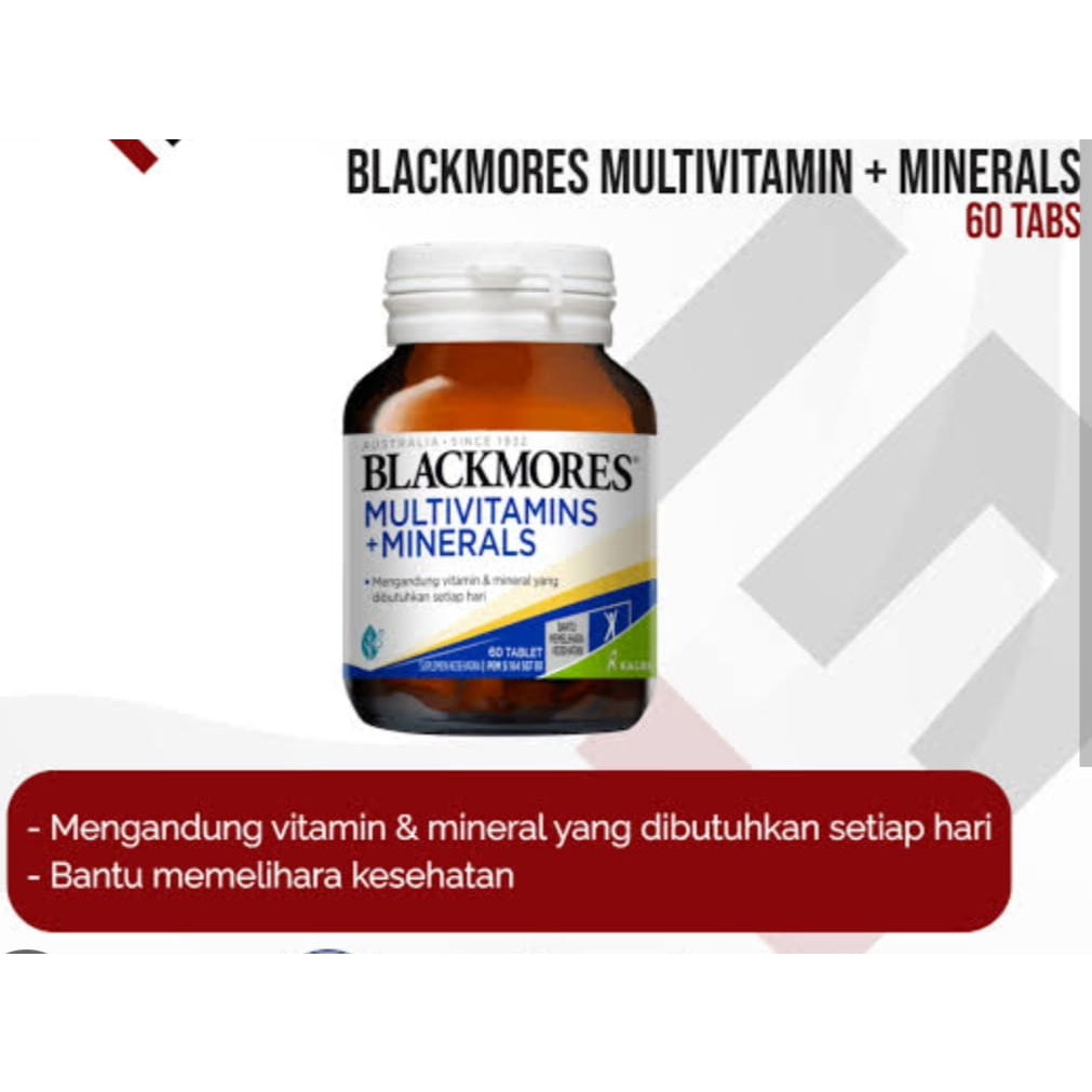 BLACKMORES MULTIVITAMIN MINERAL ISI 60