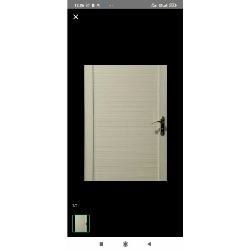 Pintu Aluminium tebal 70x200