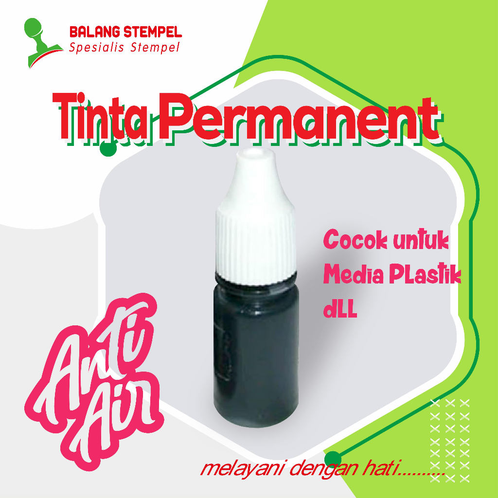

Tinta Permanent Flash Media Plastik
