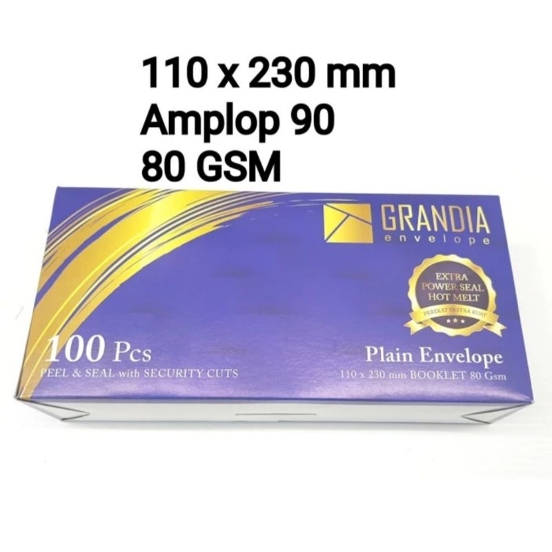 

Amplop 90 Putih Grandia (1pack)